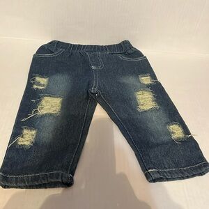 SHEIN size 6-9 months blue jeans. NWOT